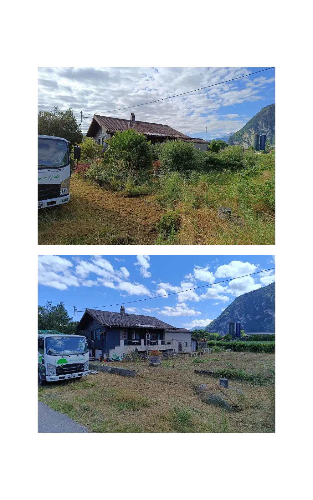 Avant-après désherbage