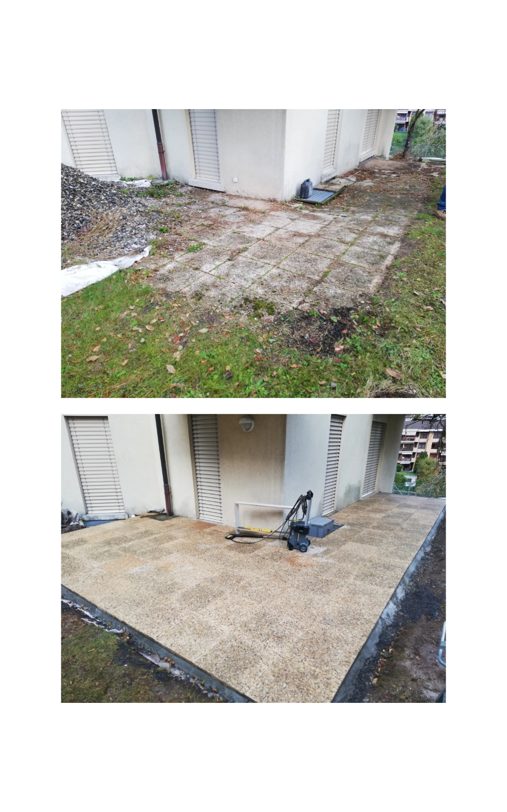 Avant-après terrasse